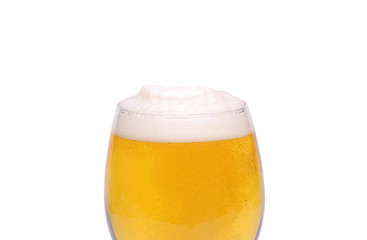 Beer glass with azoom
