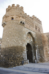 Puerta del Sol, a city gate of Toledo, Spain 2