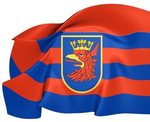 Flag of Szczecin, Poland. © Trots