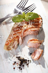 Grilled salmon
