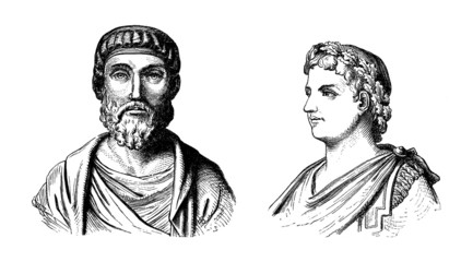 Ancient Rome : 2 Portraits - Men
