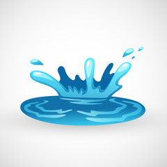 Obraz premium water splash vector