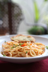 Japanese pasta Mentaiko spaghetti