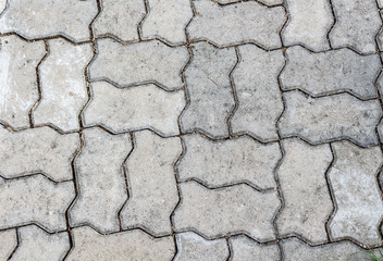 Grey floor concrete stones