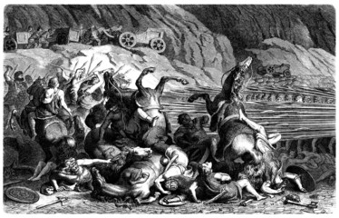 Fototapeta premium AncientRome_vs_Barbarians_Battle_1881