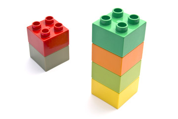 Obraz premium Colorful building blocks