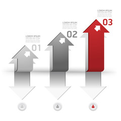 Modern Design template / can be used for infographics / numbered