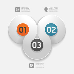 Modern Design template / can be used for infographics / numbered