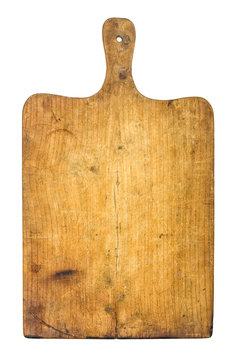 Altes rustikales K&uuml;chenbrett aus Holz