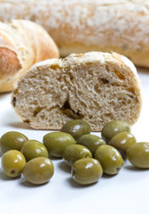 ciabatta and olives