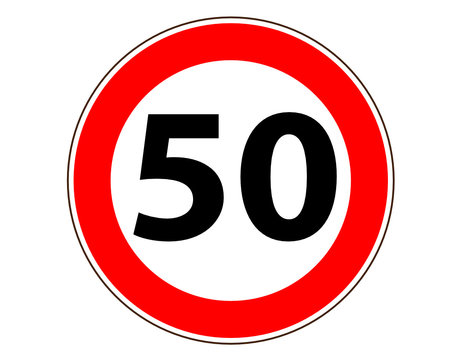50 Verkehrszeichen