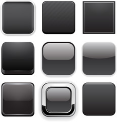 Square black app icons.