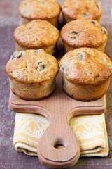 Berry and banana muffins