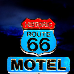 Route 66 at night