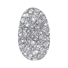 Hand drawing O alphabet