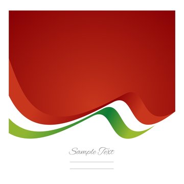 Abstract Italian flag ribbon vector