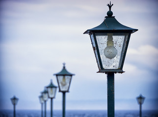 old streetlamps