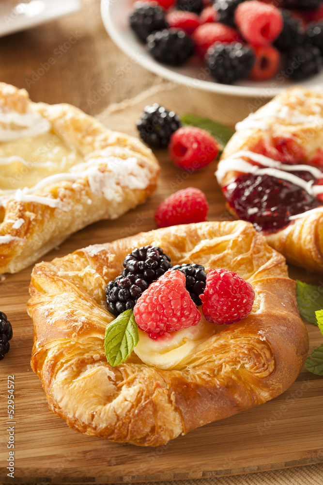 Canvas Prints homemade gourmet danish pastry