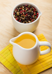 Sunflower/ olive  oil in jag.