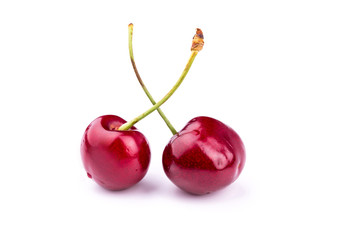 Sweet fresh cherry isolated