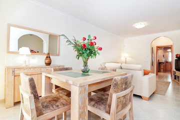 Beautifully decorated living room at the hotel. For leisure holi