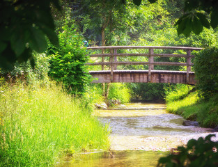 old wooden bridge