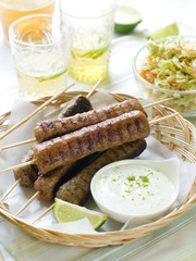Minced meat kebab