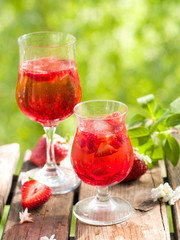 Fruit lemonade or Sangria