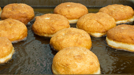 prepartaion of donuts