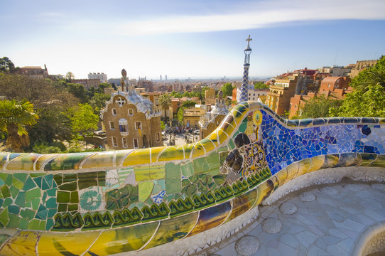 Gaudì's Parc Guell In Barcelona