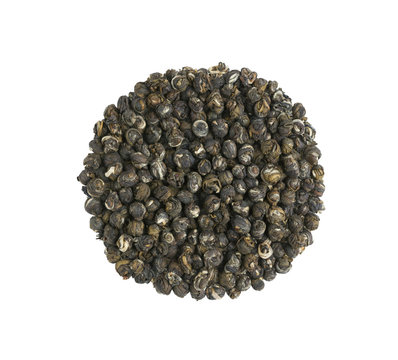 Jasmine Dragon Pearl Flower Tea pile