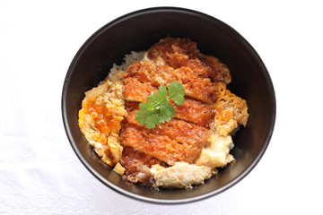 Japanese cuisine, Katsudon deep fried pork on rice