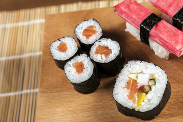 Delicious fresh sushi