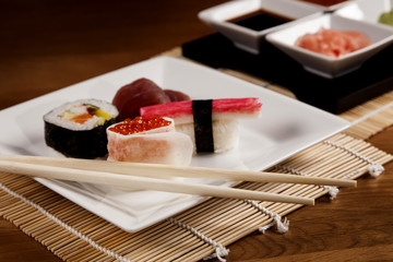 Delicious fresh sushi