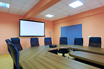 Fototapeta na wymiar Conference room interior