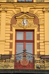 Hausfassade in Prag, Tschechische Republik