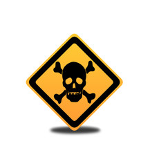 death risk alert sign