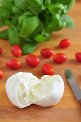 Zutaten für Caprese Salat