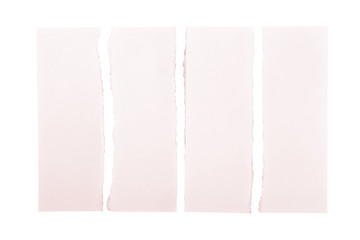 Pink Torn Paper Strips