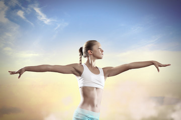 Obraz premium Sport young woman