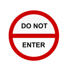 No entry sign