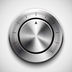 Technology Volume Button with Metal Texture