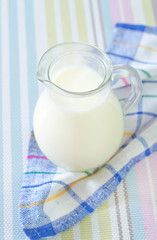 milk in jug