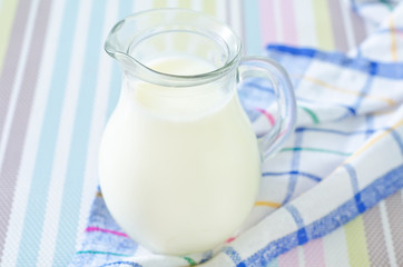 Obraz na płótnie Canvas milk in jug