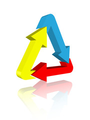 Arrow Triangle Logo (business corporate symbol icon)