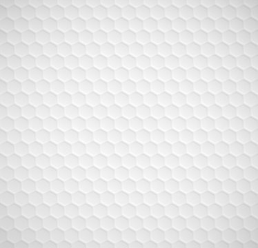 Vector hexagons seamless white background