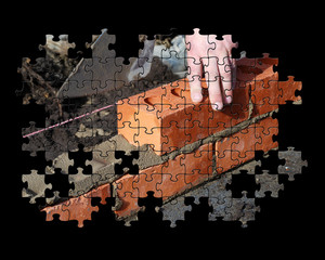 Brickwork jigsaw puzzle