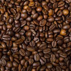 Fototapeta premium roasted coffee beans background