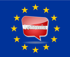 Drapeau Lettonie Europe