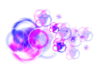 Vector abstract background: colorful circles